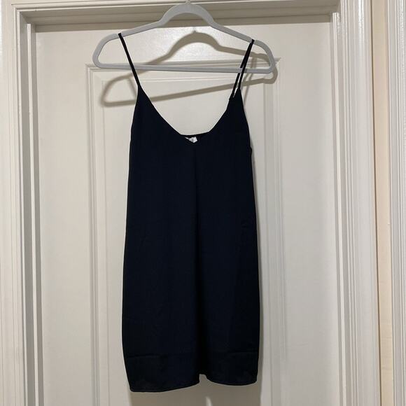 TOBI black dress tunic front pleat size small bohemian Scandi girl feminine - Picture 2 of 11